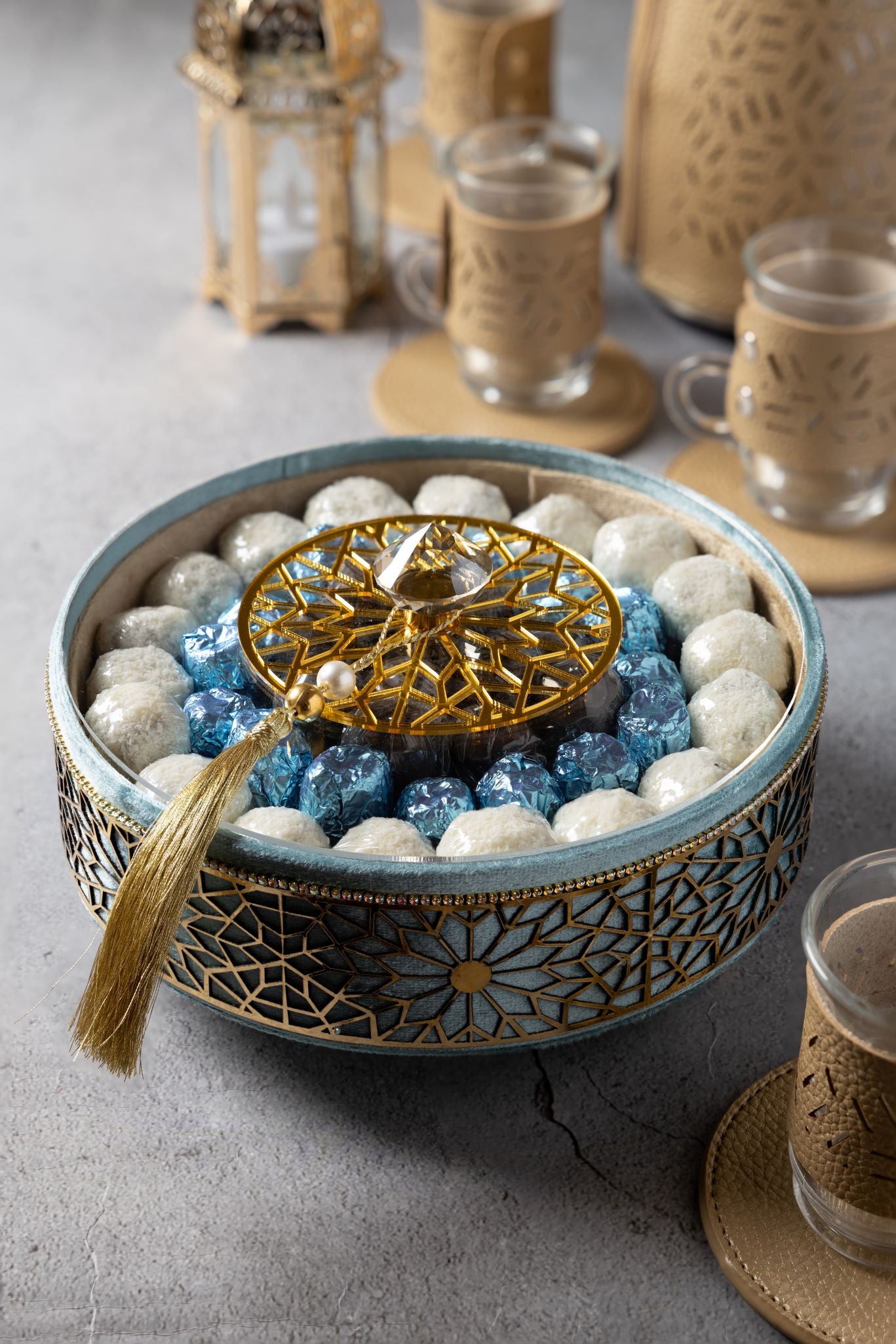 Ramadan Blue Tray